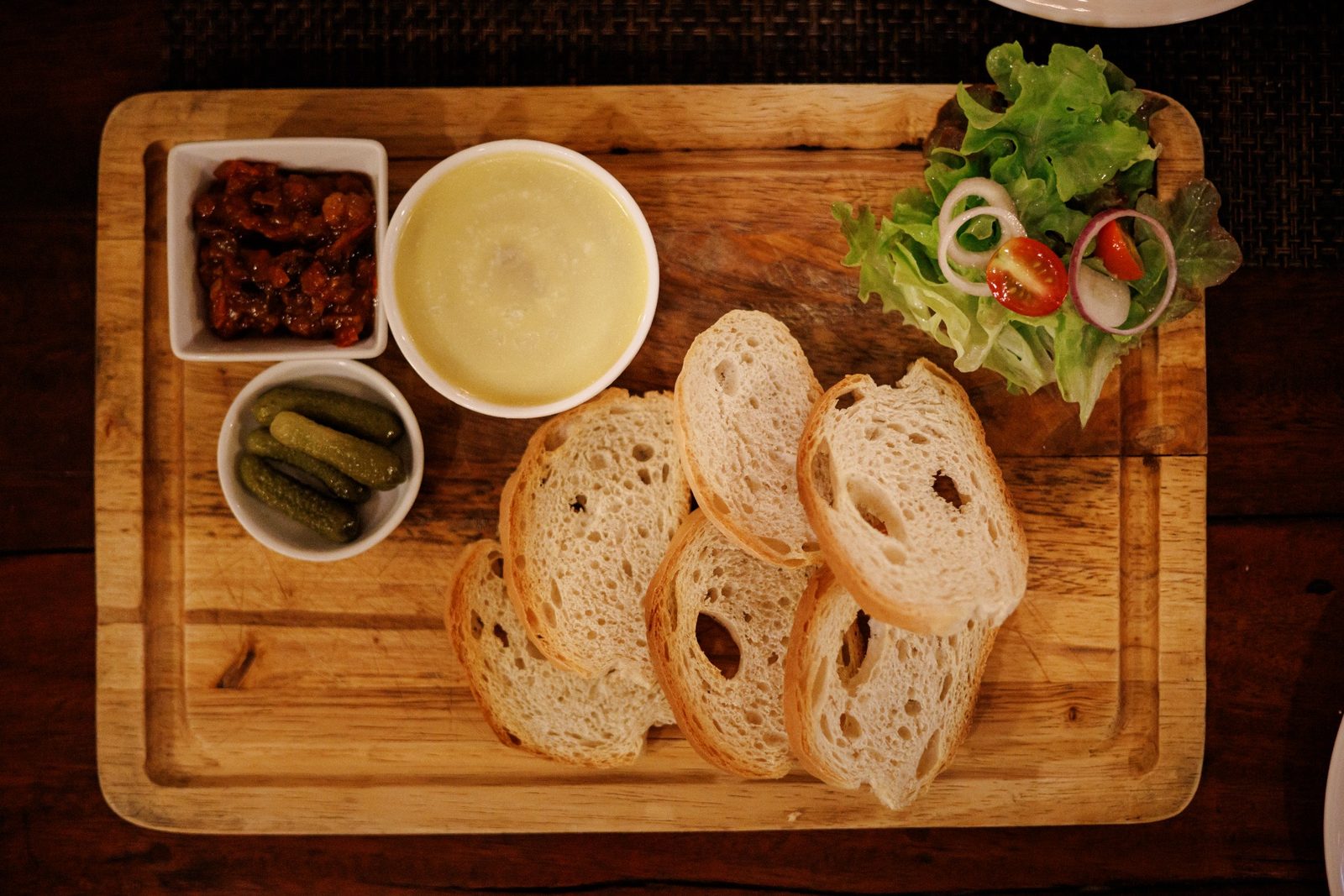 Bread and starters to share at ASADO