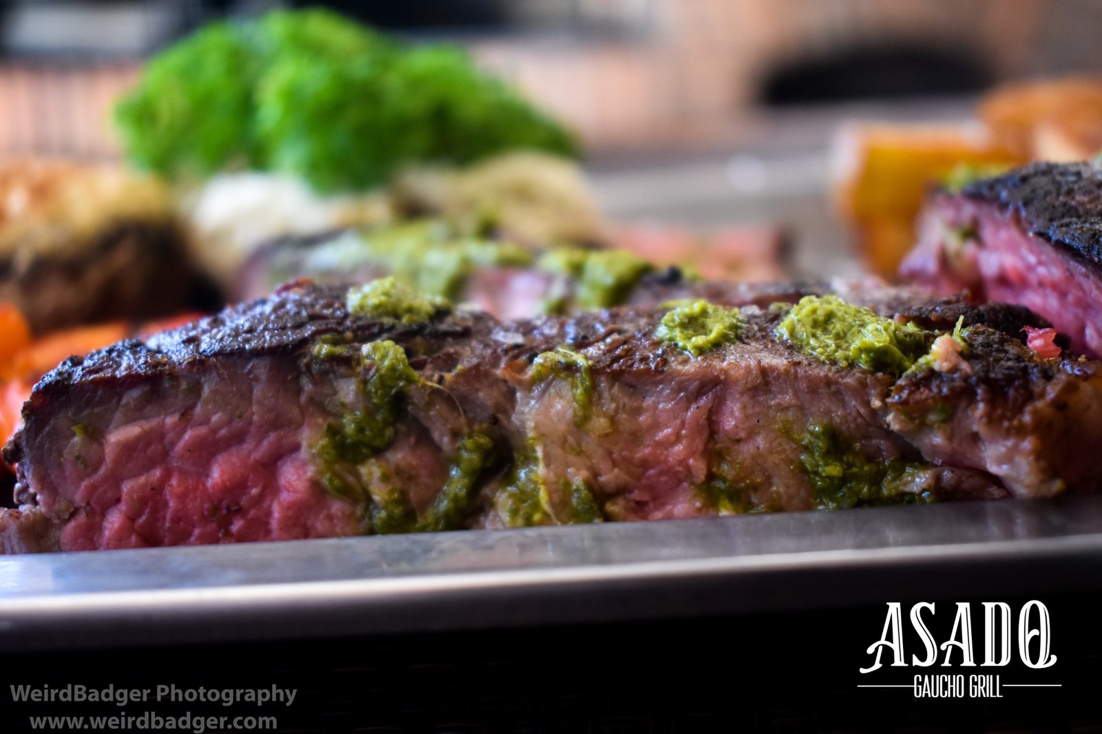 Grilled steak at ASADO Gaucho Grill